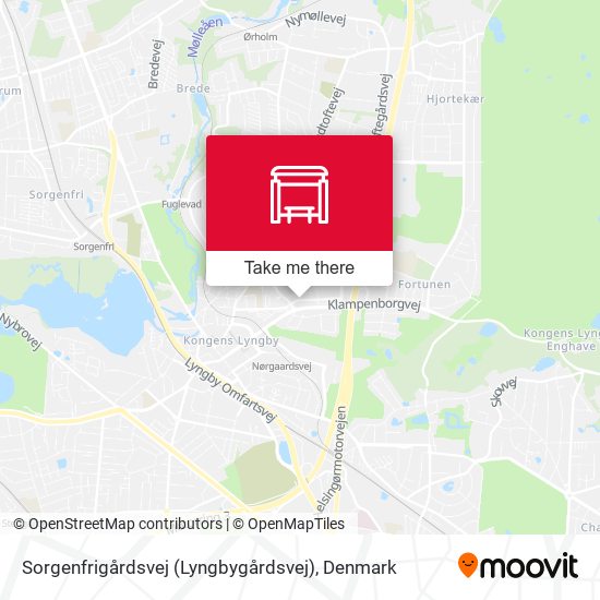 Sorgenfrigårdsvej (Lyngbygårdsvej) map