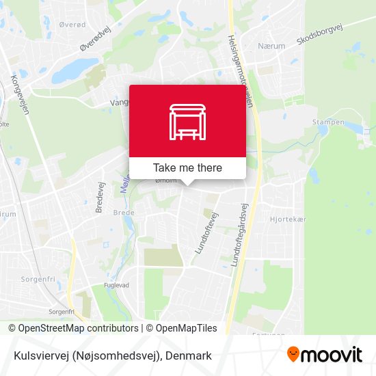 Kulsviervej (Nøjsomhedsvej) map