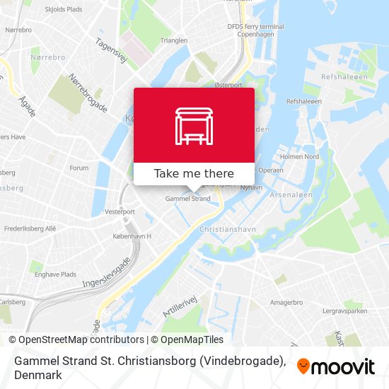 Gammel Strand St. Christiansborg (Vindebrogade) map