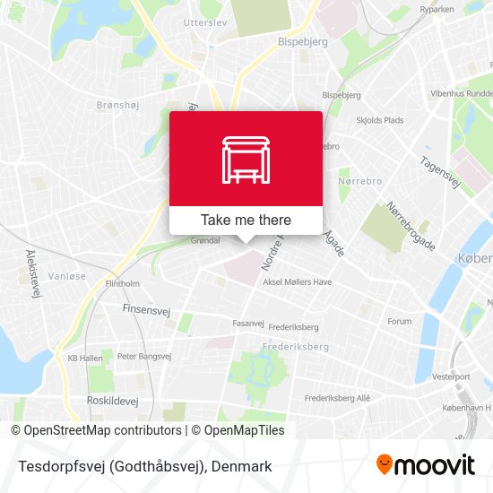 Tesdorpfsvej (Godthåbsvej) map