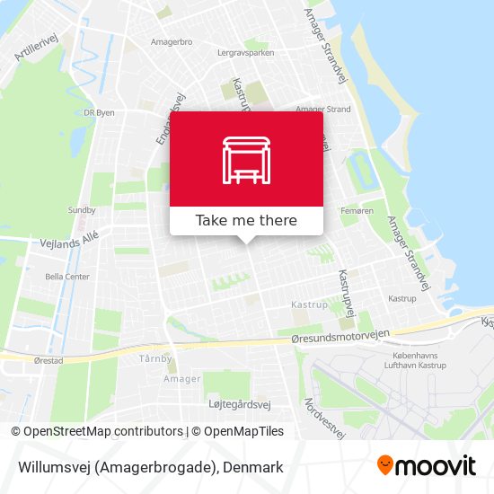 Willumsvej (Amagerbrogade) map