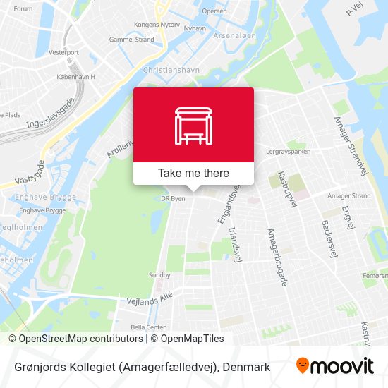 Grønjords Kollegiet (Amagerfælledvej) map