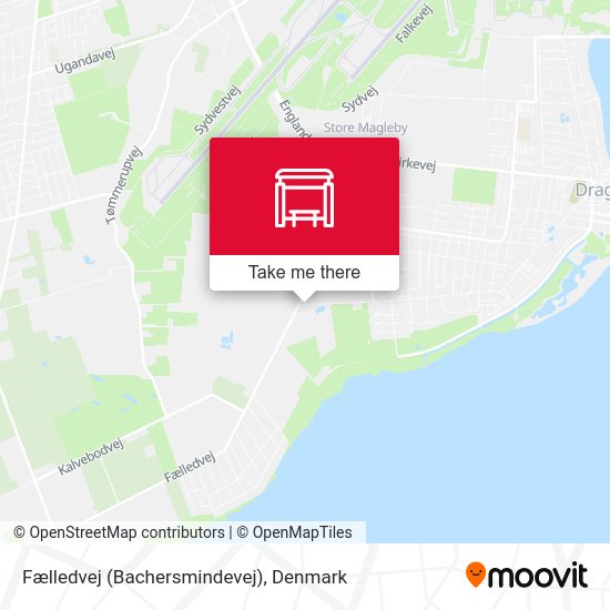 Fælledvej (Bachersmindevej) map