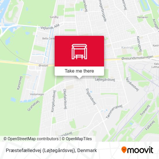 Præstefælledvej (Løjtegårdsvej) map