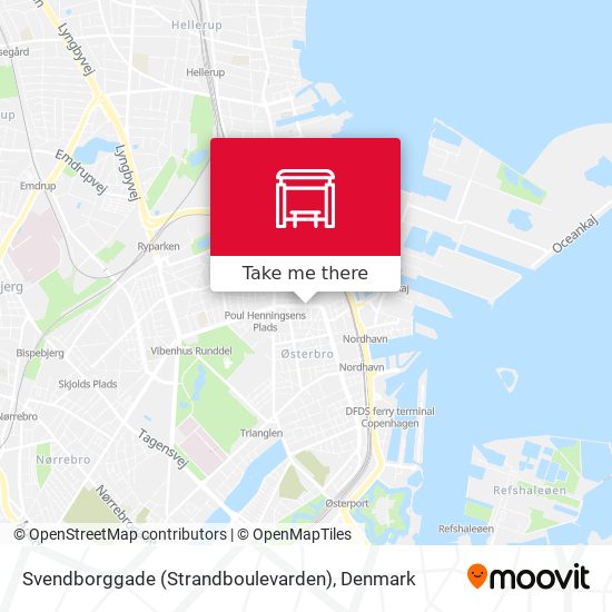 Svendborggade (Strandboulevarden) map