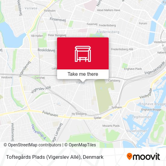 Toftegårds Plads (Vigerslev Allé) map