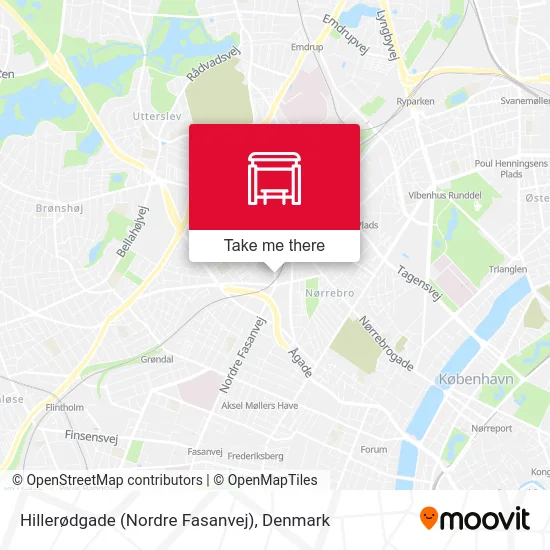 Hillerødgade (Nordre Fasanvej) map