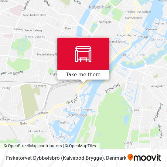Fisketorvet Dybbølsbro (Kalvebod Brygge) map