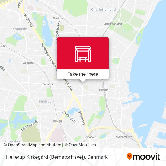 Hellerup Kirkegård (Bernstorffsvej) map
