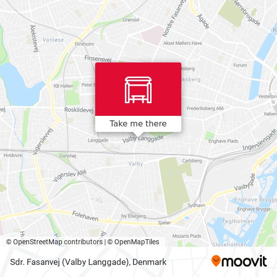 Sdr. Fasanvej (Valby Langgade) map