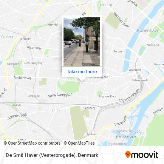 De Små Haver (Vesterbrogade) map