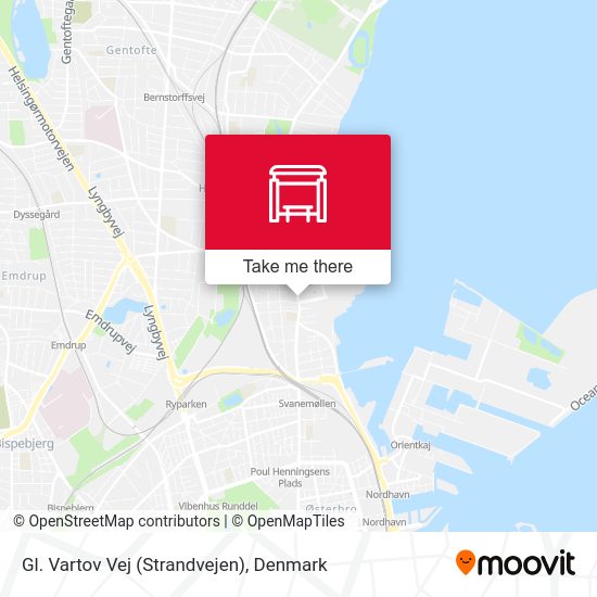 Gl. Vartov Vej (Strandvejen) map