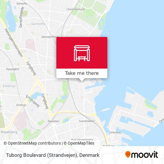 Tuborg Boulevard (Strandvejen) map