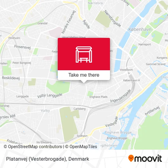 Platanvej (Vesterbrogade) map