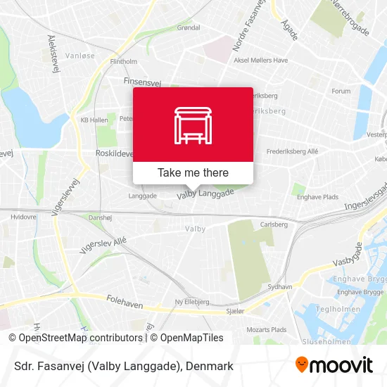 Sdr. Fasanvej (Valby Langgade) map