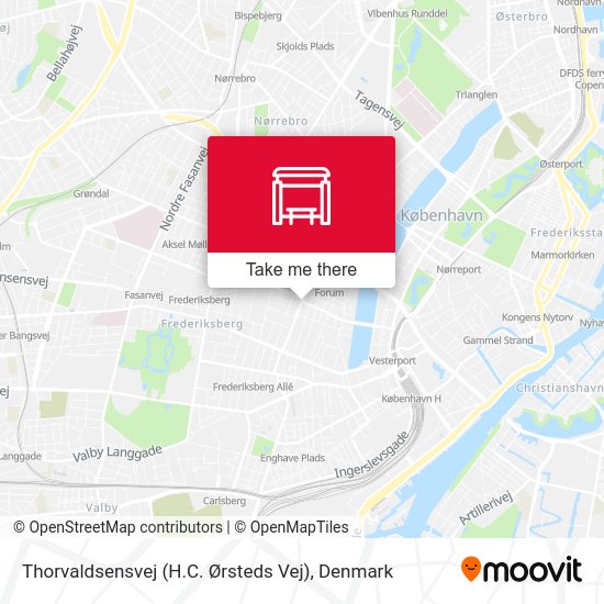 Thorvaldsensvej (H.C. Ørsteds Vej) map