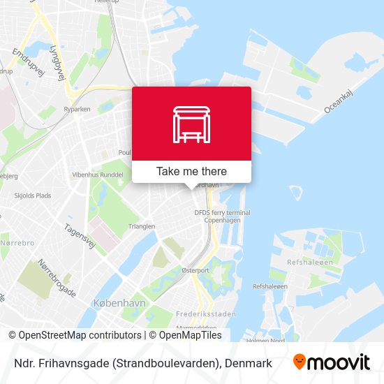 Ndr. Frihavnsgade (Strandboulevarden) map