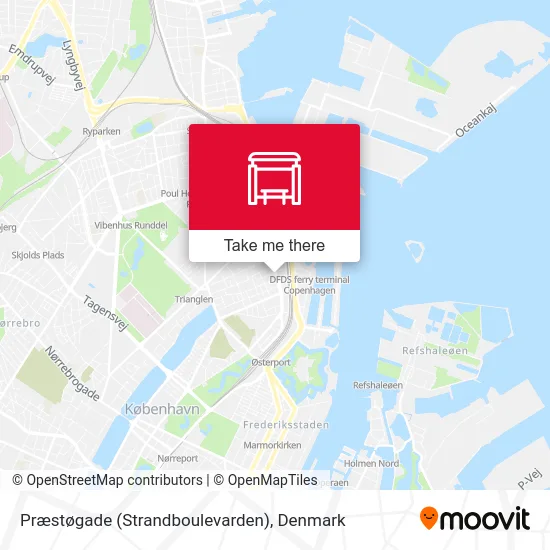 Præstøgade (Strandboulevarden) map