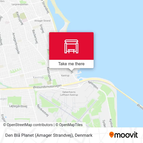Den Blå Planet (Amager Strandvej) map