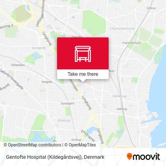 Gentofte Hospital (Kildegårdsvej) map