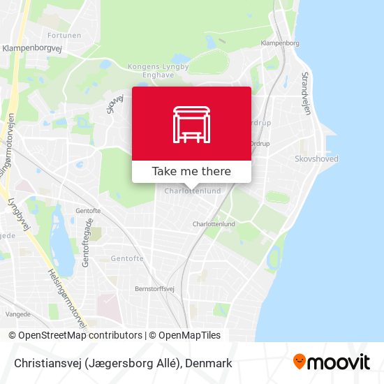 Christiansvej (Jægersborg Allé) map