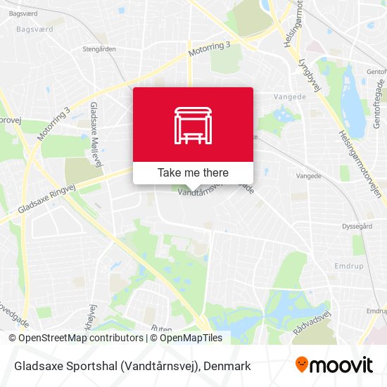 Gladsaxe Sportshal (Vandtårnsvej) map