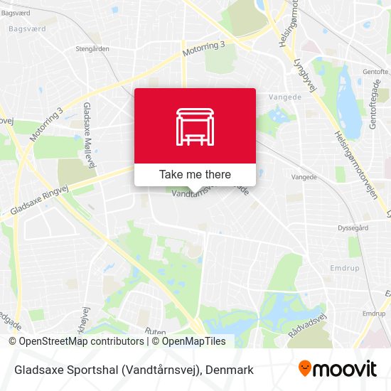 Gladsaxe Sportshal (Vandtårnsvej) map