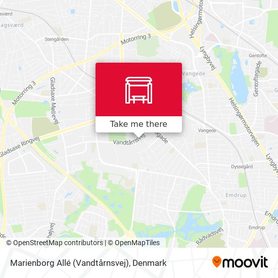 Marienborg Allé (Vandtårnsvej) map