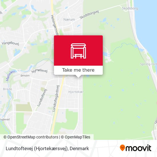 Lundtoftevej (Hjortekærsvej) map