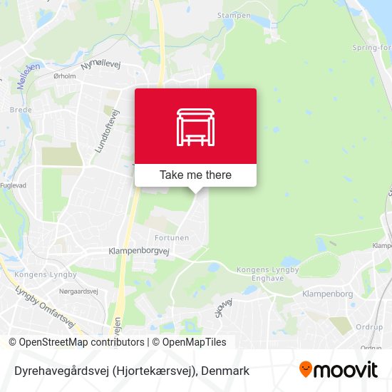 Dyrehavegårdsvej (Hjortekærsvej) map