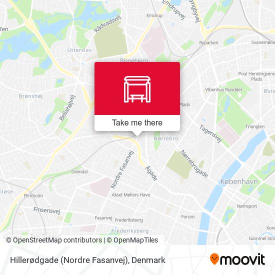 Hillerødgade (Nordre Fasanvej) map