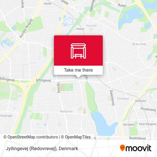 Jyllingevej (Rødovrevej) map