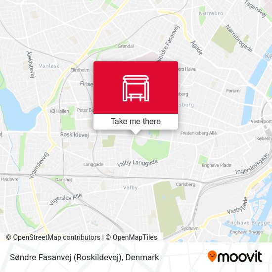 Søndre Fasanvej (Roskildevej) map