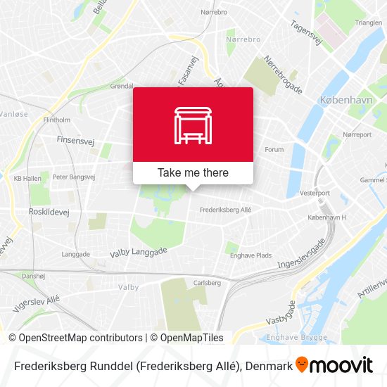 Frederiksberg Runddel (Frederiksberg Allé) map