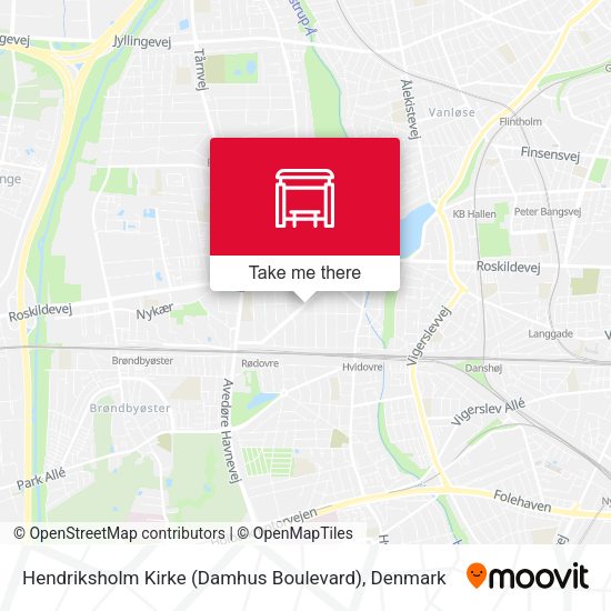 Hendriksholm Kirke (Damhus Boulevard) map