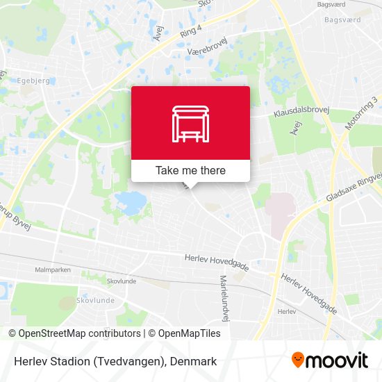 Herlev Stadion (Tvedvangen) map