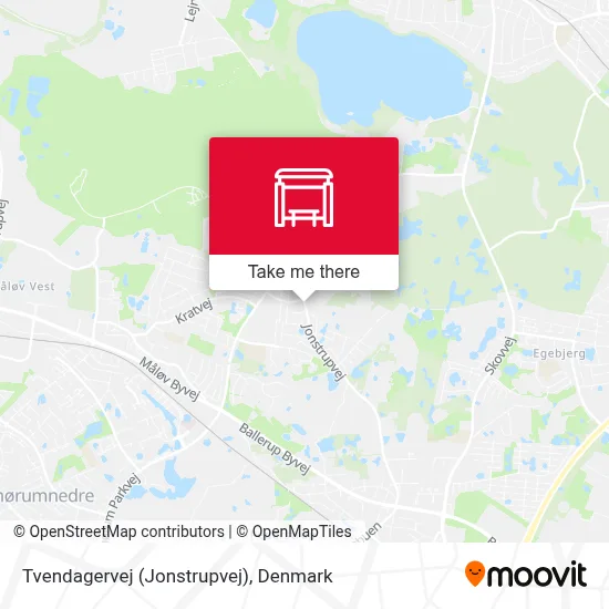 Tvendagervej (Jonstrupvej) map