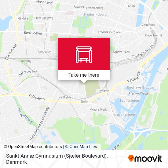 Sankt Annæ Gymnasium (Sjælør Boulevard) map