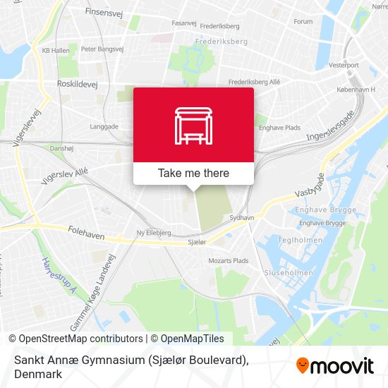Sankt Annæ Gymnasium (Sjælør Boulevard) map
