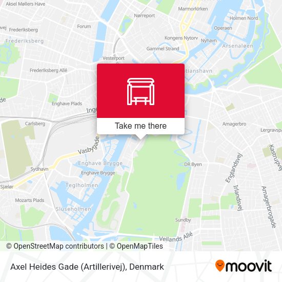 Axel Heides Gade (Artillerivej) map