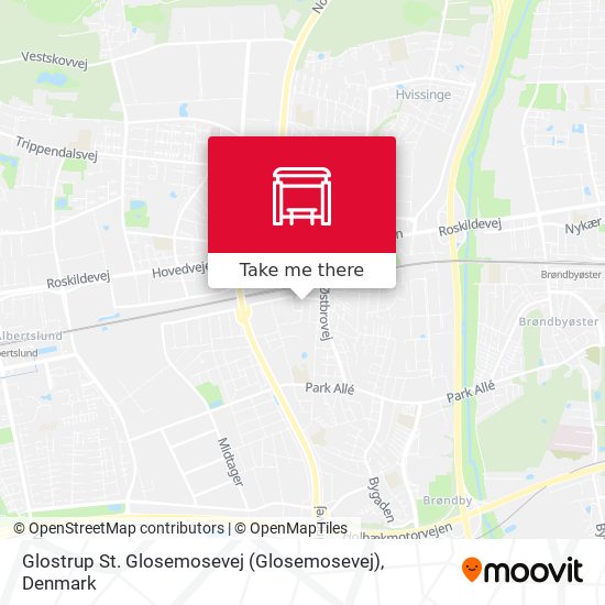 Glostrup St. Glosemosevej map