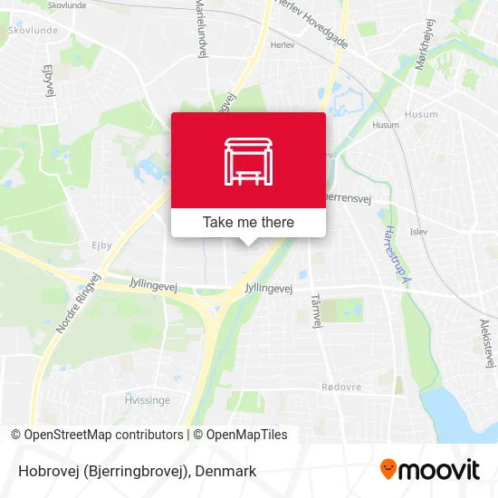 Hobrovej (Bjerringbrovej) map