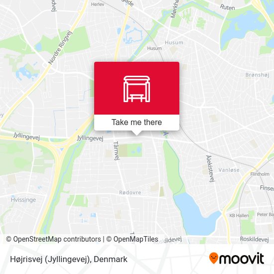 Højrisvej (Jyllingevej) map