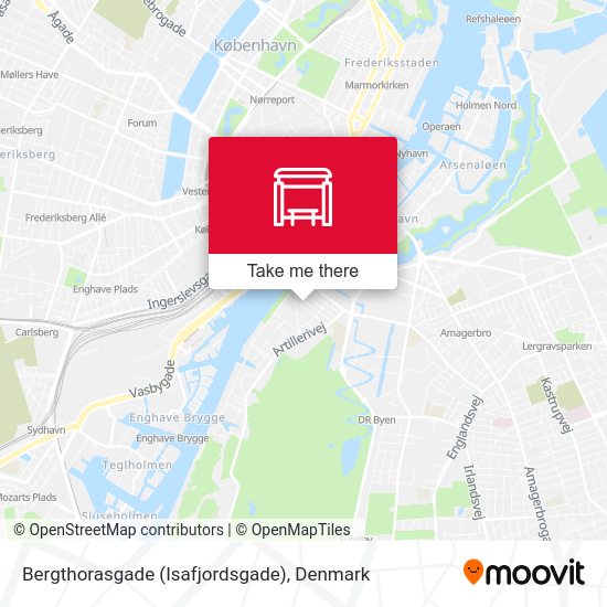 Bergthorasgade (Isafjordsgade) map