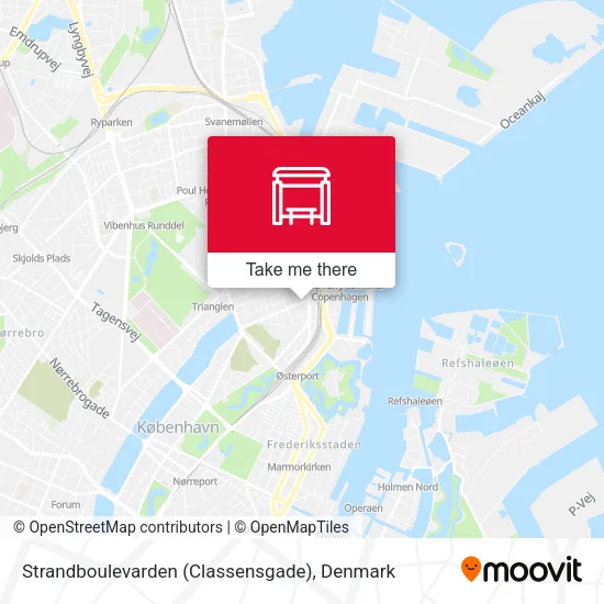 Strandboulevarden (Classensgade) map