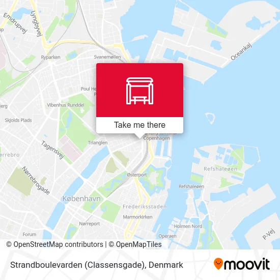 Strandboulevarden (Classensgade) map