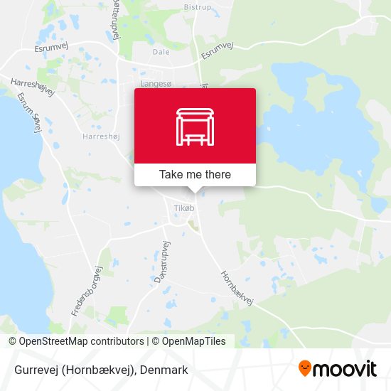Gurrevej (Hornbækvej) map