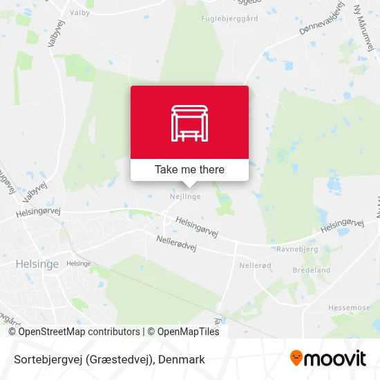 Sortebjergvej (Græstedvej) map