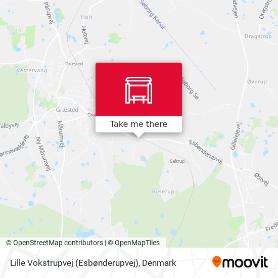 Lille Vokstrupvej (Esbønderupvej) map