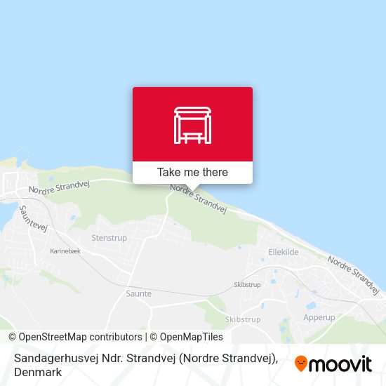 Sandagerhusvej Ndr. Strandvej (Nordre Strandvej) map